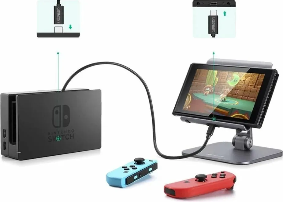 Kabllo zgjatues USB-C Ugreen 40574, 0.5m, E zezë - 4