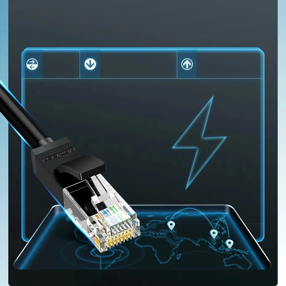 Kabllo rrjeti Ugreen Cat 6 UTP, RJ45, 20m, e zezë - 4