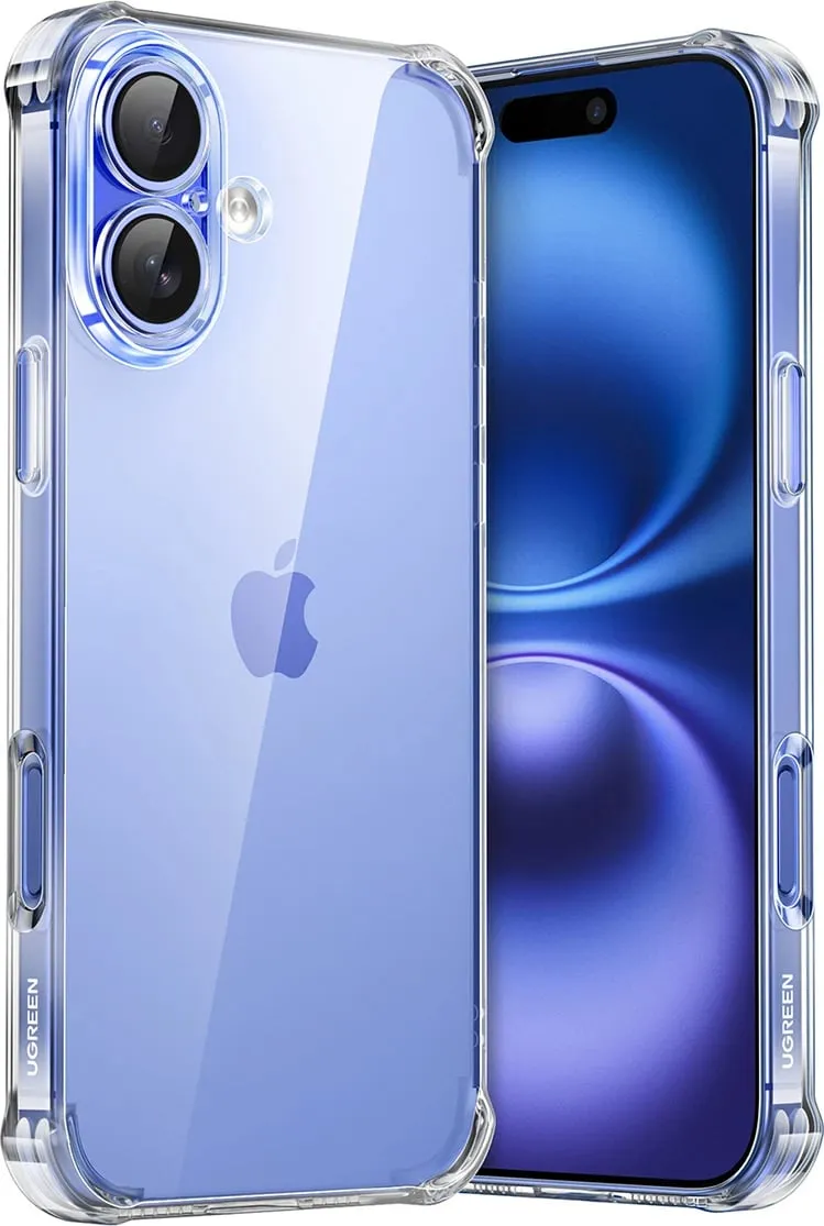 Mbështjellës Ugreen Bright Cushion CA101 për iPhone 16 Plus, transparent - 1