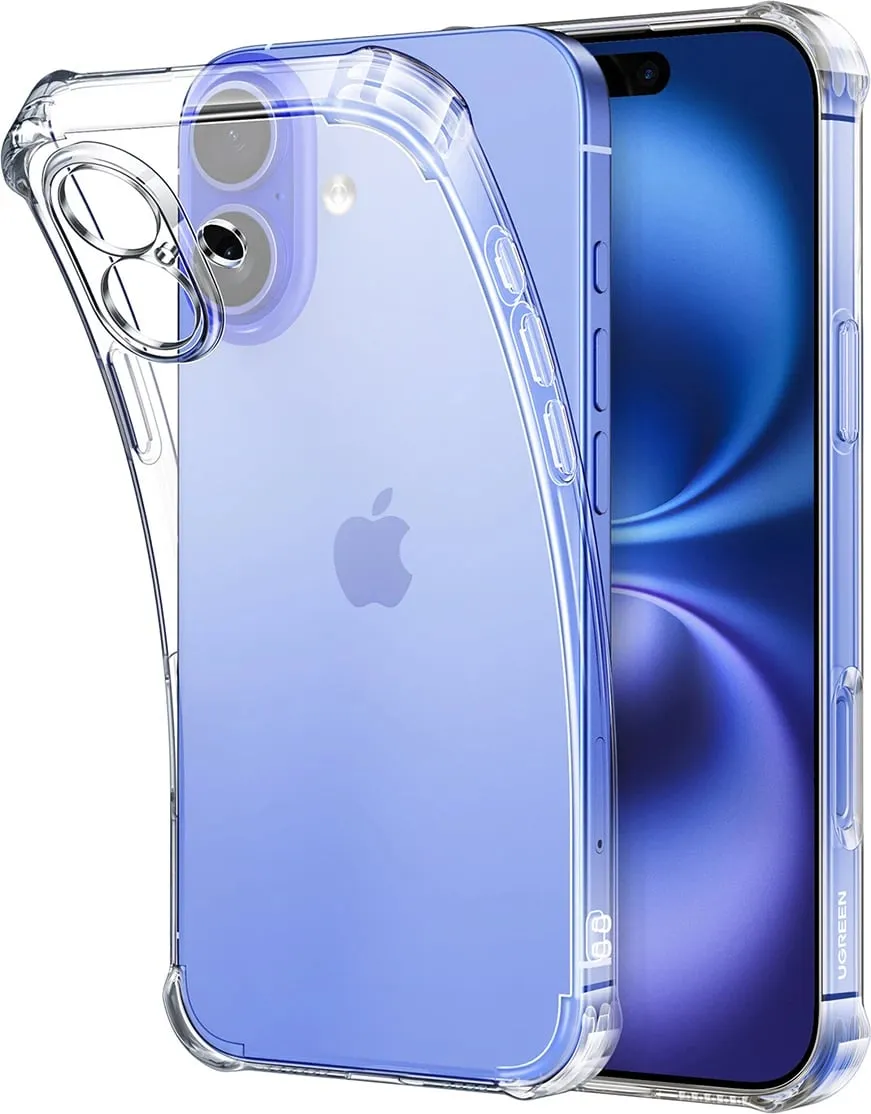 Mbështjellës Ugreen Bright Cushion CA101 për iPhone 16 Plus, transparent - 2