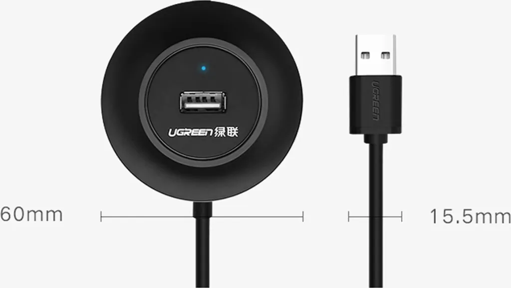 HUB USB Ugreen CR106, 4xUSB-A 2.0, 1m, i zi - 11