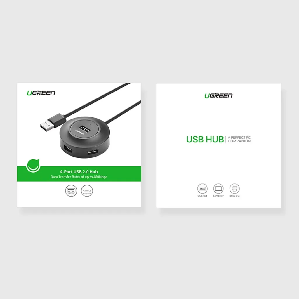 HUB USB Ugreen CR106, 4xUSB-A 2.0, 1m, i zi - 5