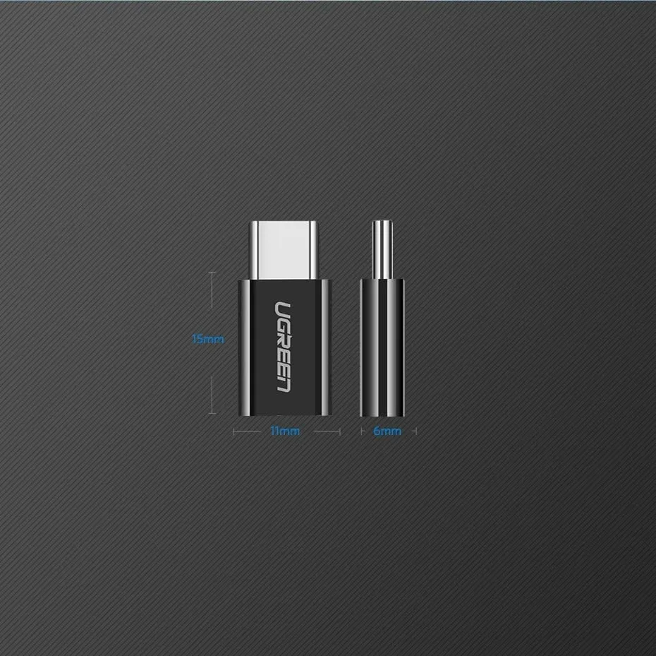 Adapter Ugreen micro USB në USB Type-C, i zi - 14