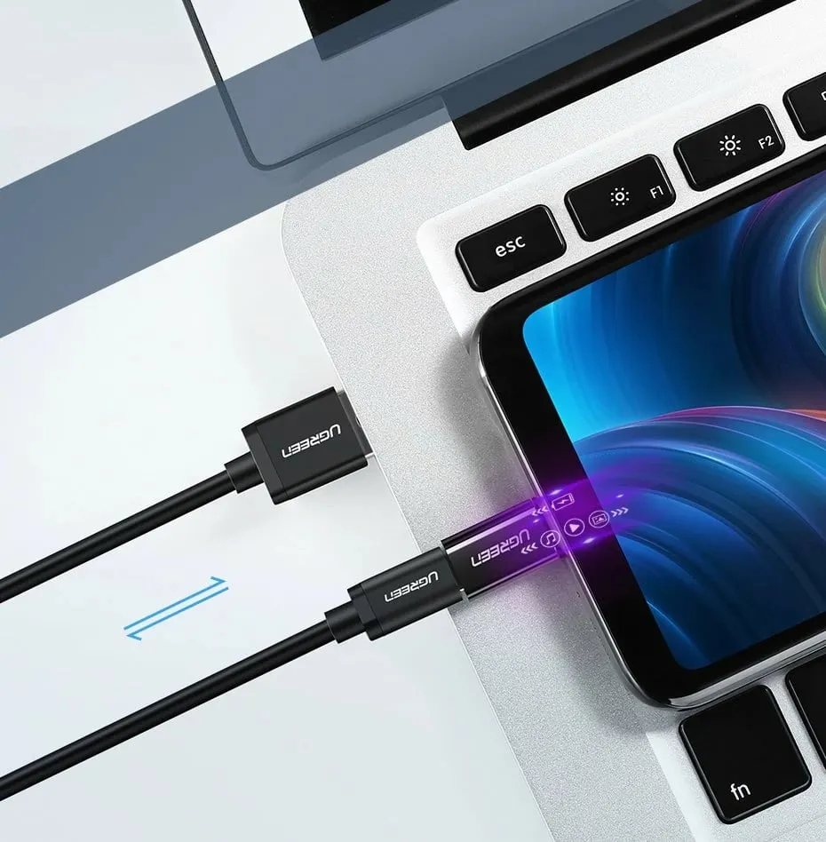 Adapter Ugreen micro USB në USB Type-C, i zi - 6