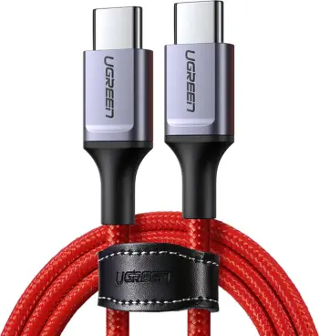 Kabllo USB-C në USB-C Ugreen US294, 1m, 3A, 480Mb/s, Kuqe