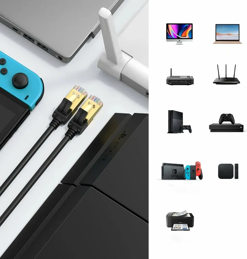 Kabllo rrjeti Ugreen NW107, RJ45, Cat.7 STP, 15m, i zi - 6