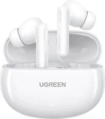 Kufje wireless Ugreen HiTune T6 WS200, Bluetooth 5.3, ANC, të bardha