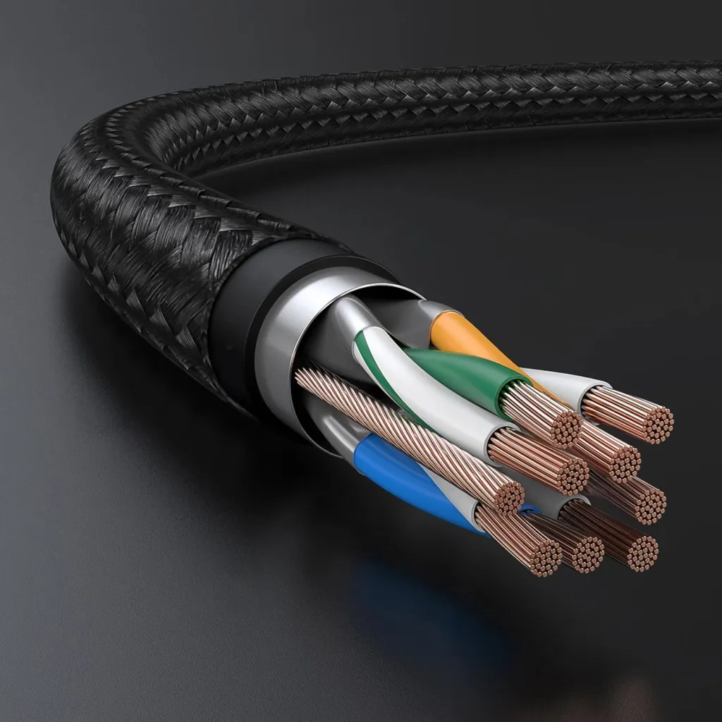 Kabllo rrjeti Ugreen NW150 80425, Cat 7, RJ45, 5m, e zezë - 8
