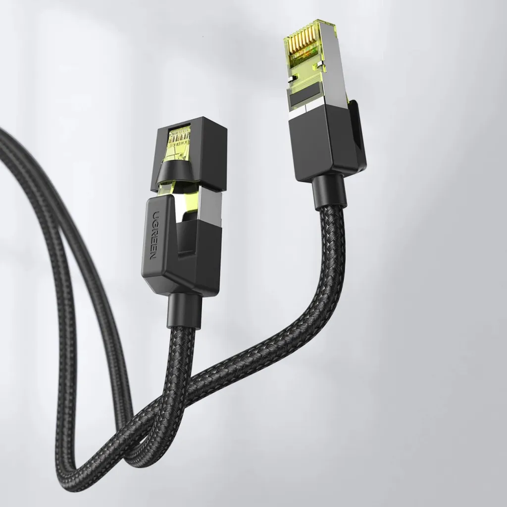 Kabllo rrjeti Ugreen NW150 80425, Cat 7, RJ45, 5m, e zezë - 9