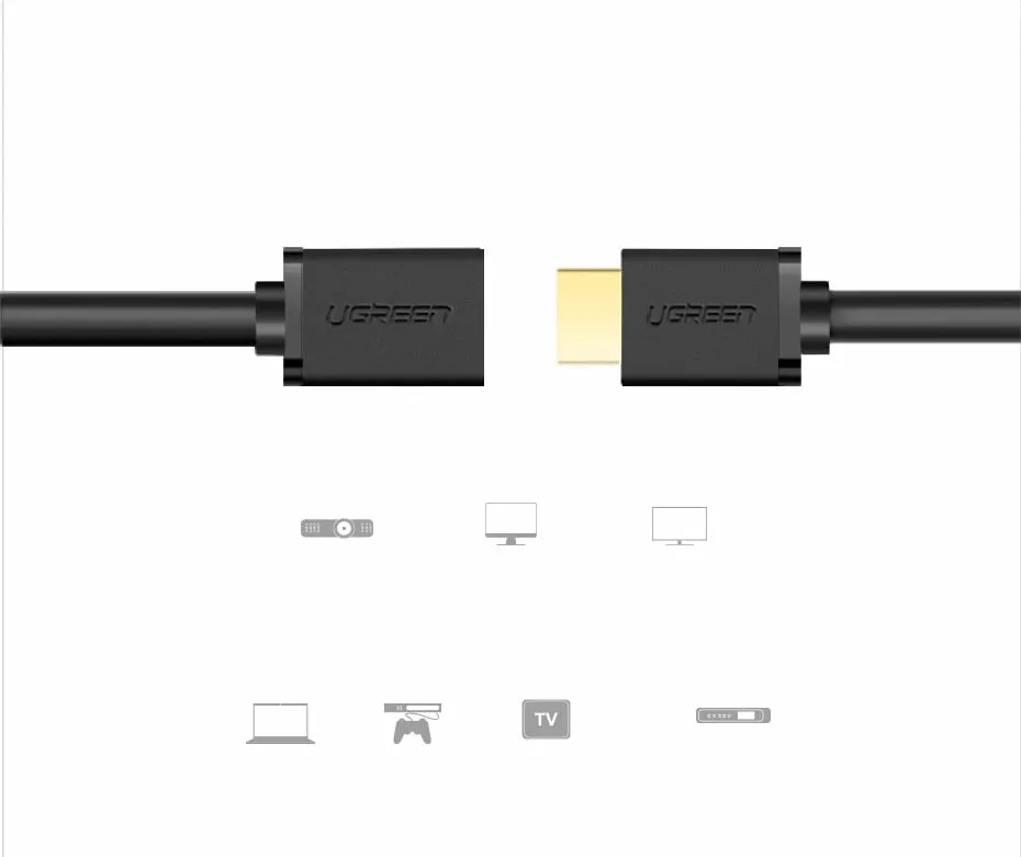 Kabllo HDMI Ugreen HD107 10142, 2m, 4K, e zezë - 4