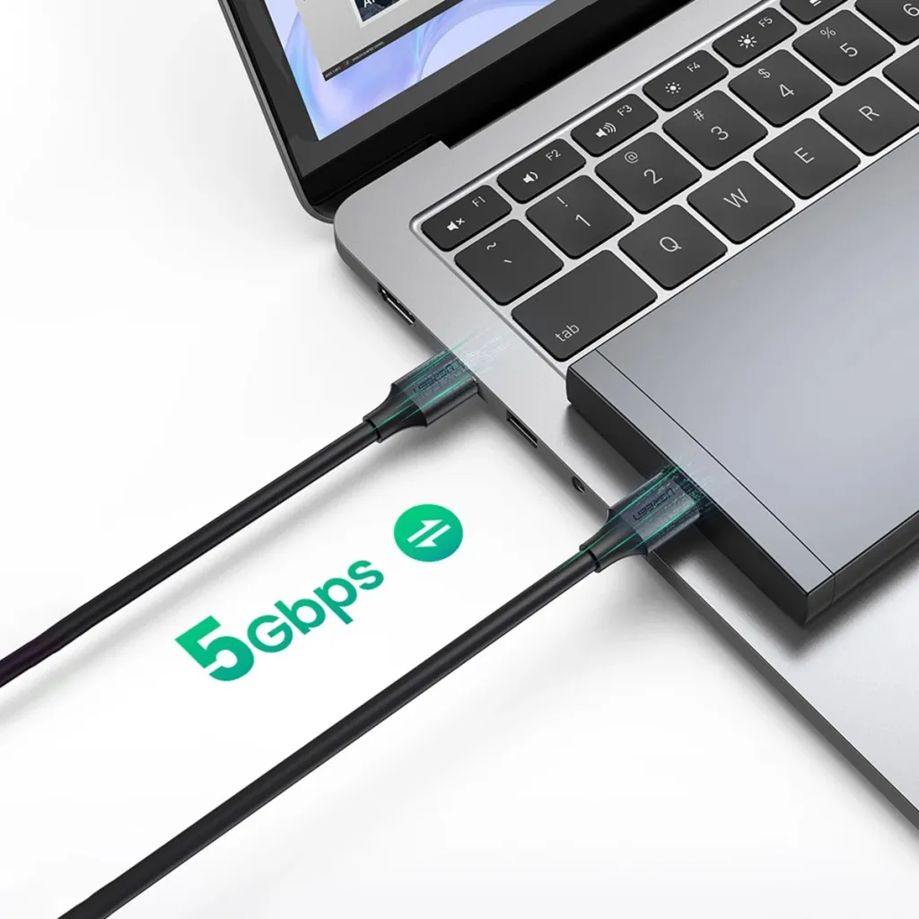 Kabllo Ugreen US128 90576 USB-A 3.0 në USB-A 3.0, 3m, e zezë - 6