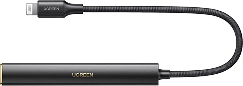 Adapter audio Ugreen CM545, USB C në 3.5mm jack dhe USB C, i bardhë - 1