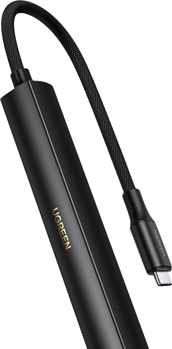 Adapter audio Ugreen CM545, USB C në 3.5mm jack dhe USB C, i bardhë - 2