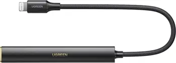 Adapter audio Ugreen CM545, USB C në 3.5mm jack dhe USB C, i bardhë