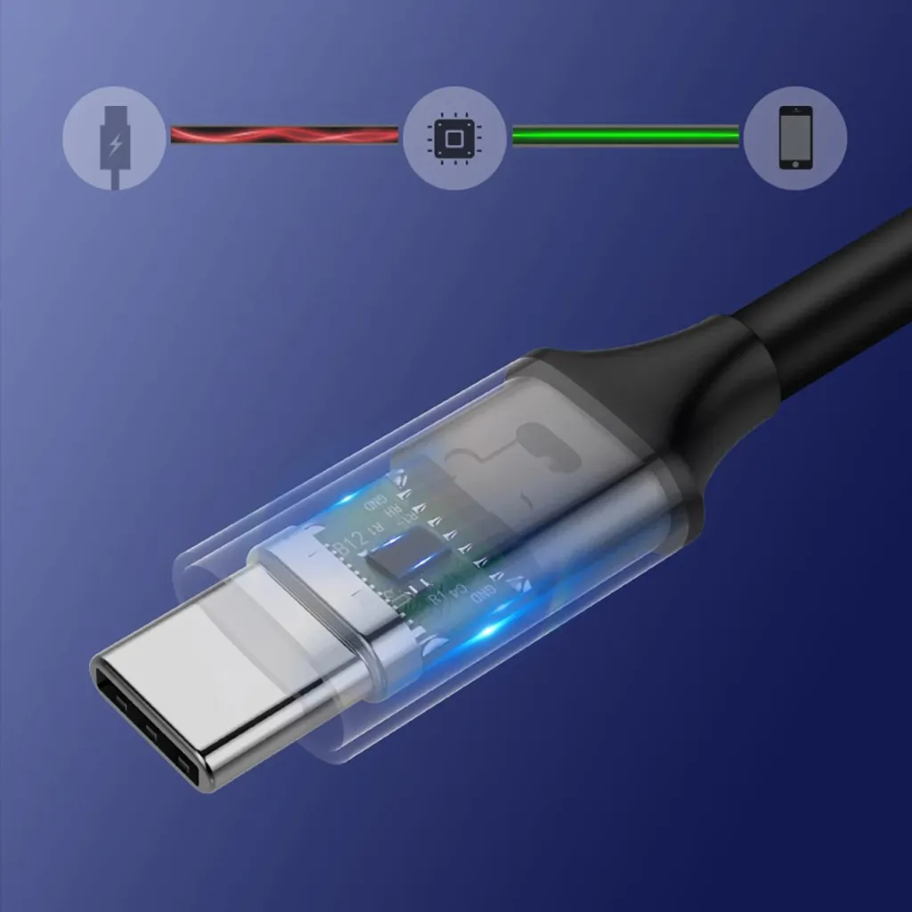 Kabllo Ugreen USB-C 3.1 PD Power Delivery, 60W, 1.5m, e hirtë - 11