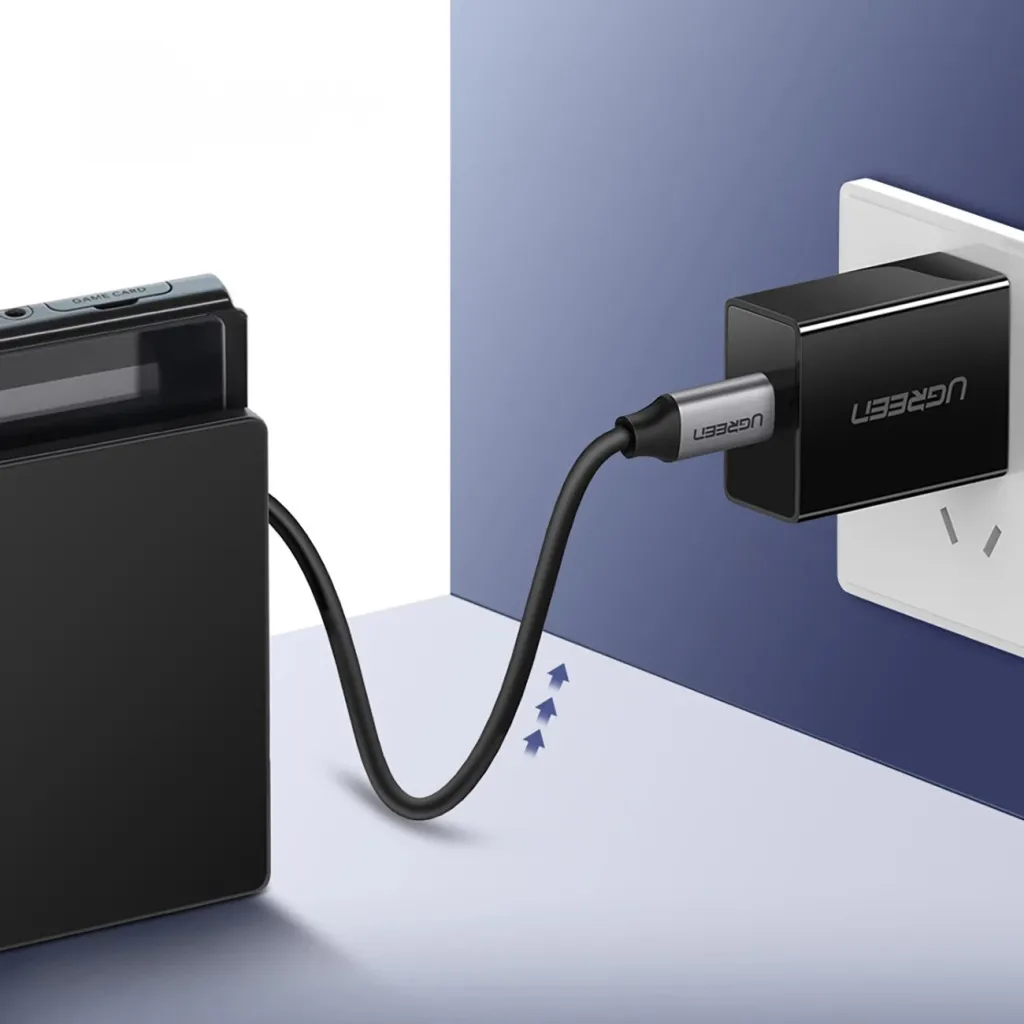 Kabllo Ugreen USB-C 3.1 PD Power Delivery, 60W, 1.5m, e hirtë - 4