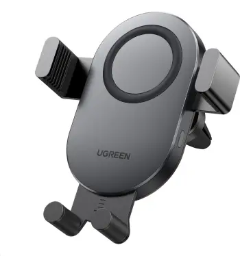 Mbajtëse telefoni me karikues wireless Ugreen CD256 40118, Qi 15W, për grilë ajri, e zezë