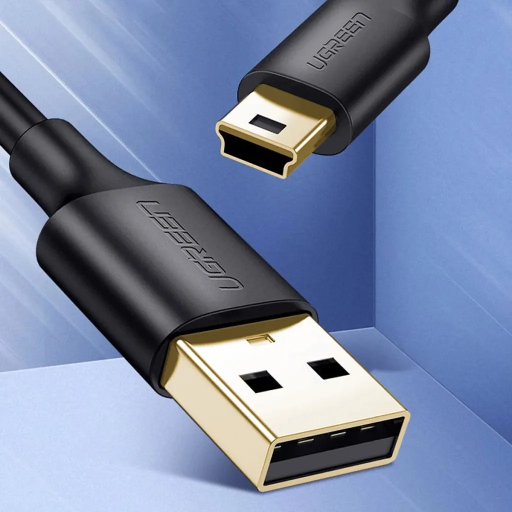 Kabllo USB në mini USB Ugreen US132 30472, 2 m, e zezë - 16