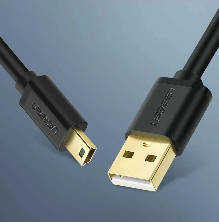 Kabllo USB në mini USB Ugreen US132 30472, 2 m, e zezë - 10