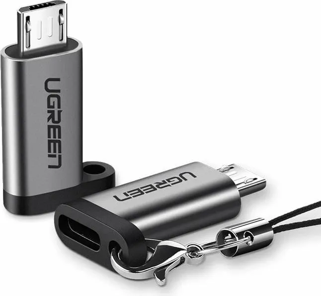 Adapter Ugreen USB Type C në micro USB 50590, Gri - 1
