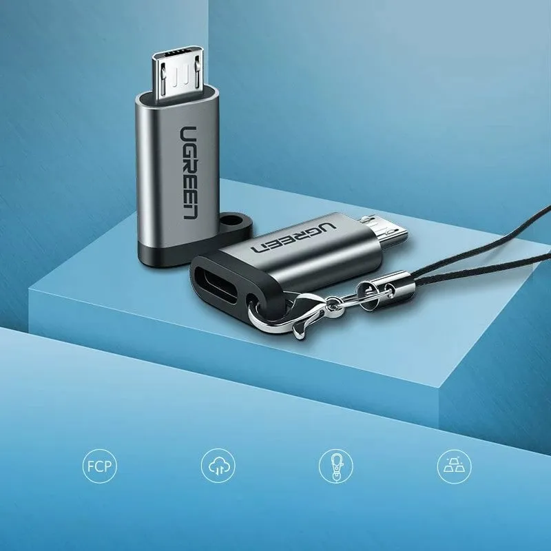 Adapter Ugreen USB Type C në micro USB 50590, Gri - 2