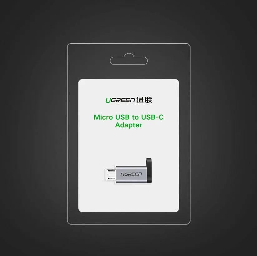 Adapter Ugreen USB Type C në micro USB 50590, Gri - 11