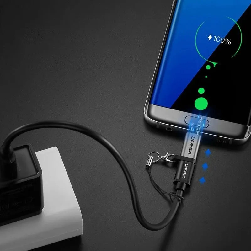 Adapter Ugreen USB Type C në micro USB 50590, Gri - 3