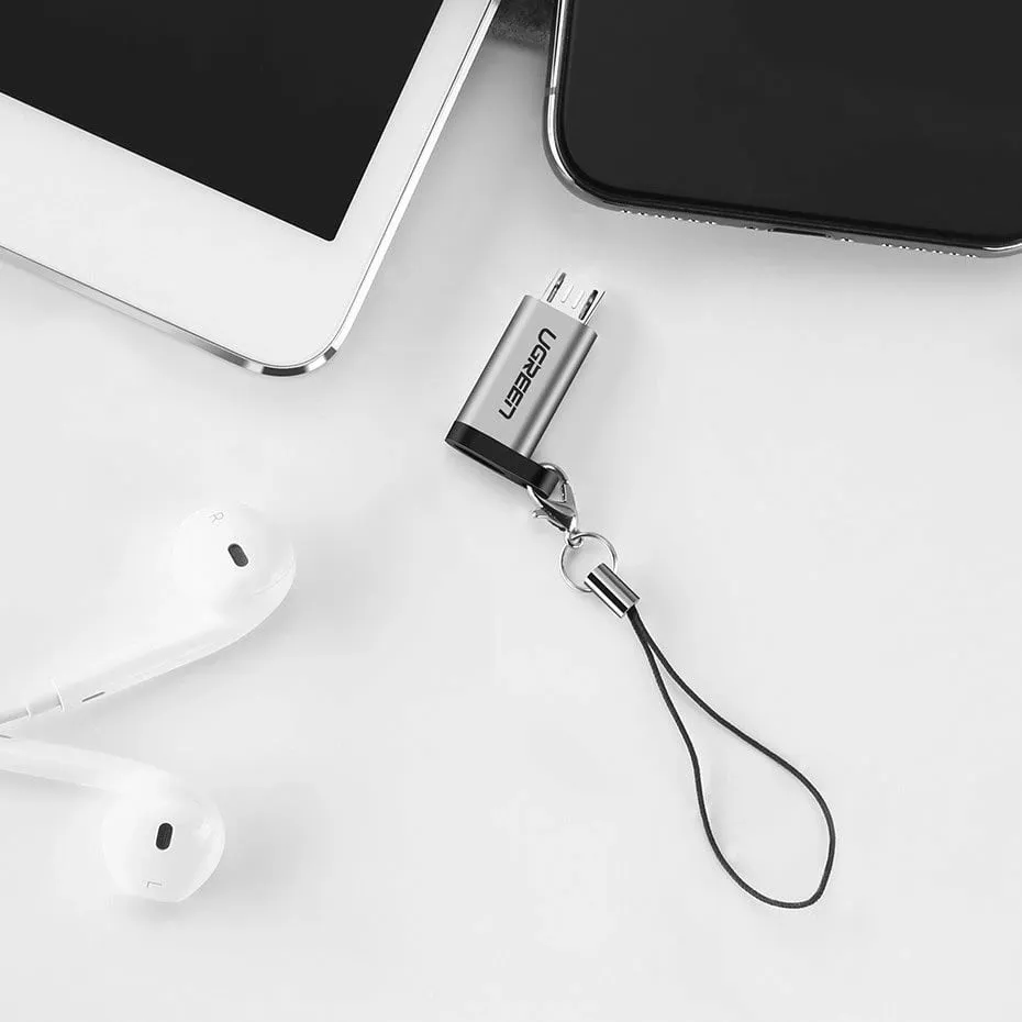 Adapter Ugreen USB Type C në micro USB 50590, Gri - 8