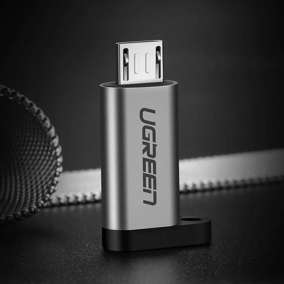 Adapter Ugreen USB Type C në micro USB 50590, Gri - 9