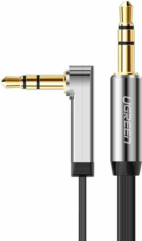 Kabllo audio AUX Ugreen AV119 10596, 0.5m, mini jack 3.5mm, e zezë - 1