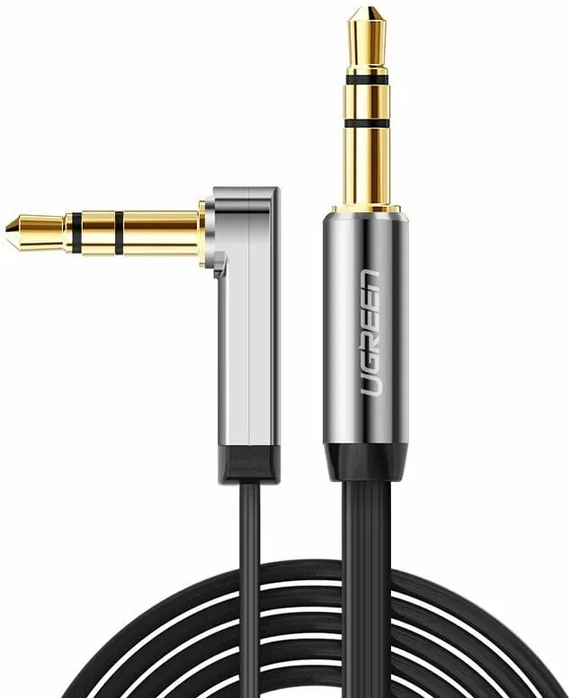 Kabllo audio AUX Ugreen AV119 10596, 0.5m, mini jack 3.5mm, e zezë - 2