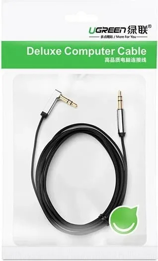 Kabllo audio AUX Ugreen AV119 10596, 0.5m, mini jack 3.5mm, e zezë - 5