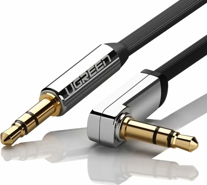 Kabllo audio AUX Ugreen AV119 10596, 0.5m, mini jack 3.5mm, e zezë - 8