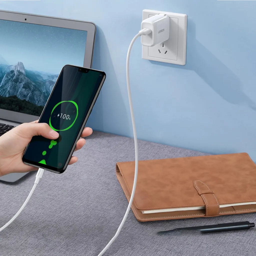 Kabllo USB-A në micro-USB UGREEN US289, 1 m, 2,4 A, PVC, e bardhë - 3