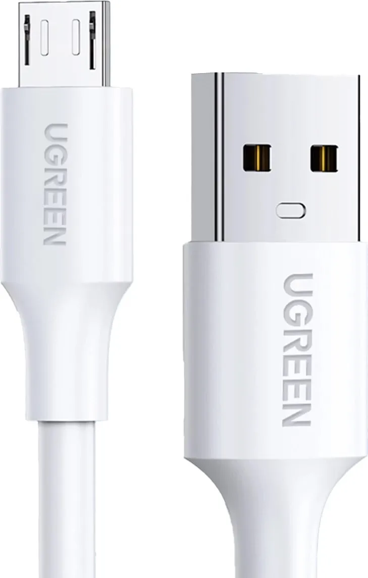Kabllo Ugreen US289 60143, micro USB / USB-A, 2m, e bardhë - 1