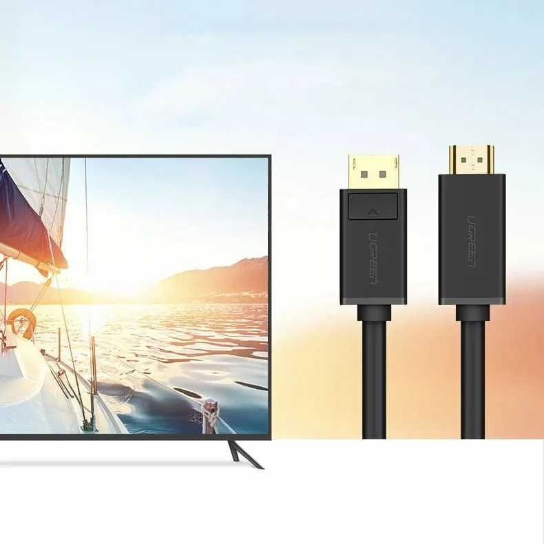 Kabllo video Ugreen DisplayPort në HDMI, 1.5m, 4K, e zezë - 12