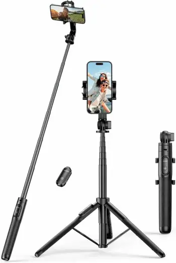 Selfie stick Ugreen 15062, tripod me Bluetooth, 1.6m, i zi
