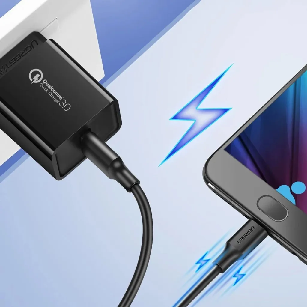 Kabllo Ugreen US289 60135, micro USB / USB-A, 0.5m, e zezë - 4