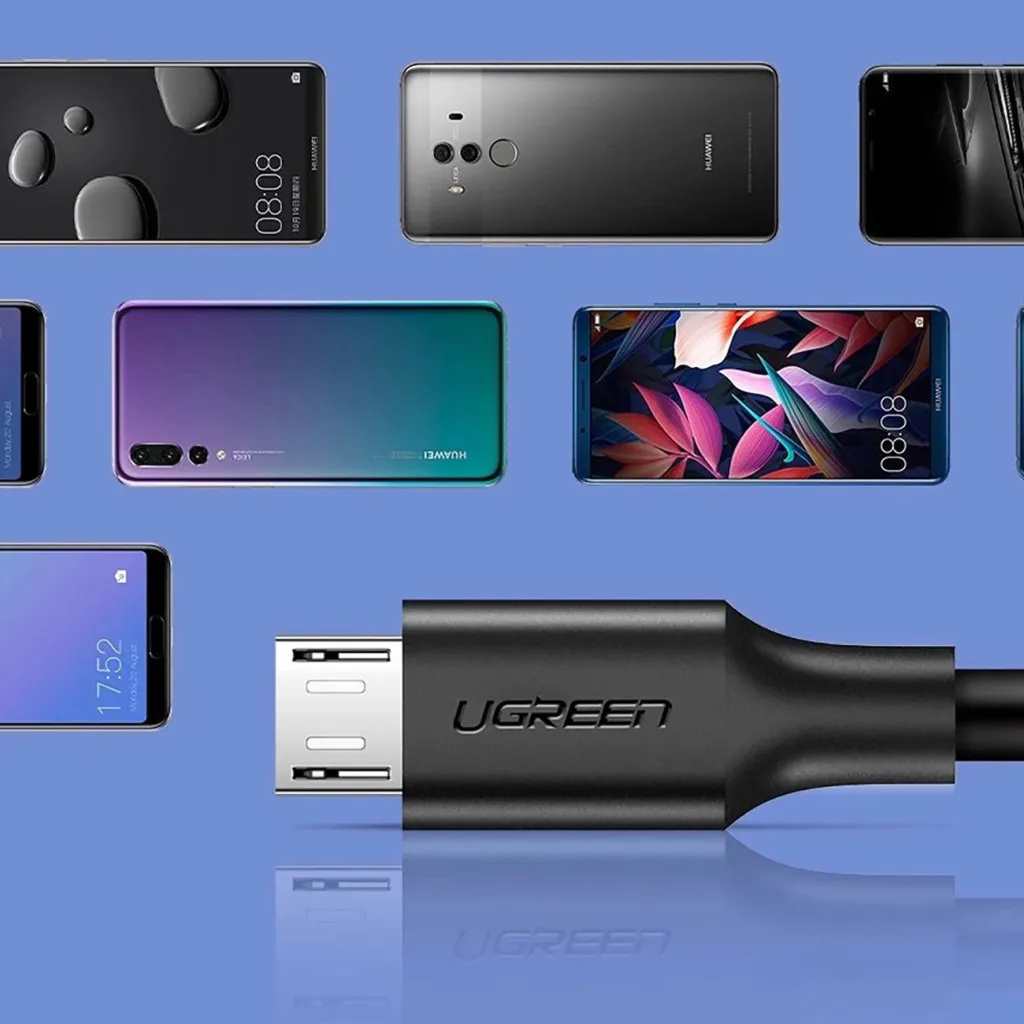 Kabllo Ugreen US289 60135, micro USB / USB-A, 0.5m, e zezë - 9