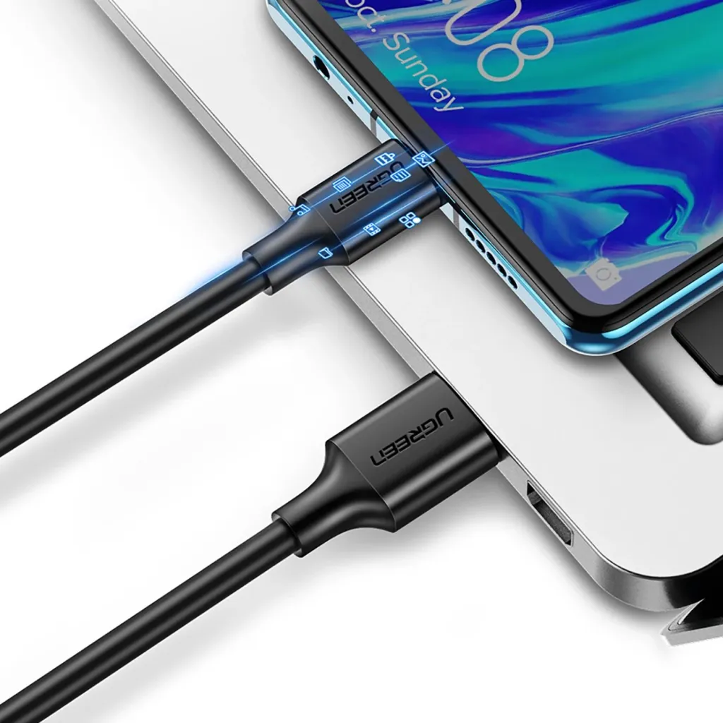 Kabllo Ugreen US184 20883, USB-A 3.0 në USB-C, 1.5m, e zezë - 15
