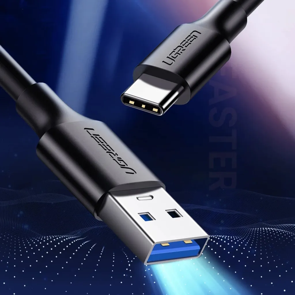 Kabllo Ugreen US184 20883, USB-A 3.0 në USB-C, 1.5m, e zezë - 7