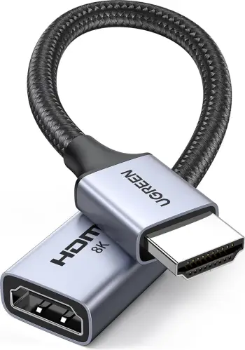 Kabllo HDMI Ugreen 15518, 0.15m, 8K 60Hz, e zezë