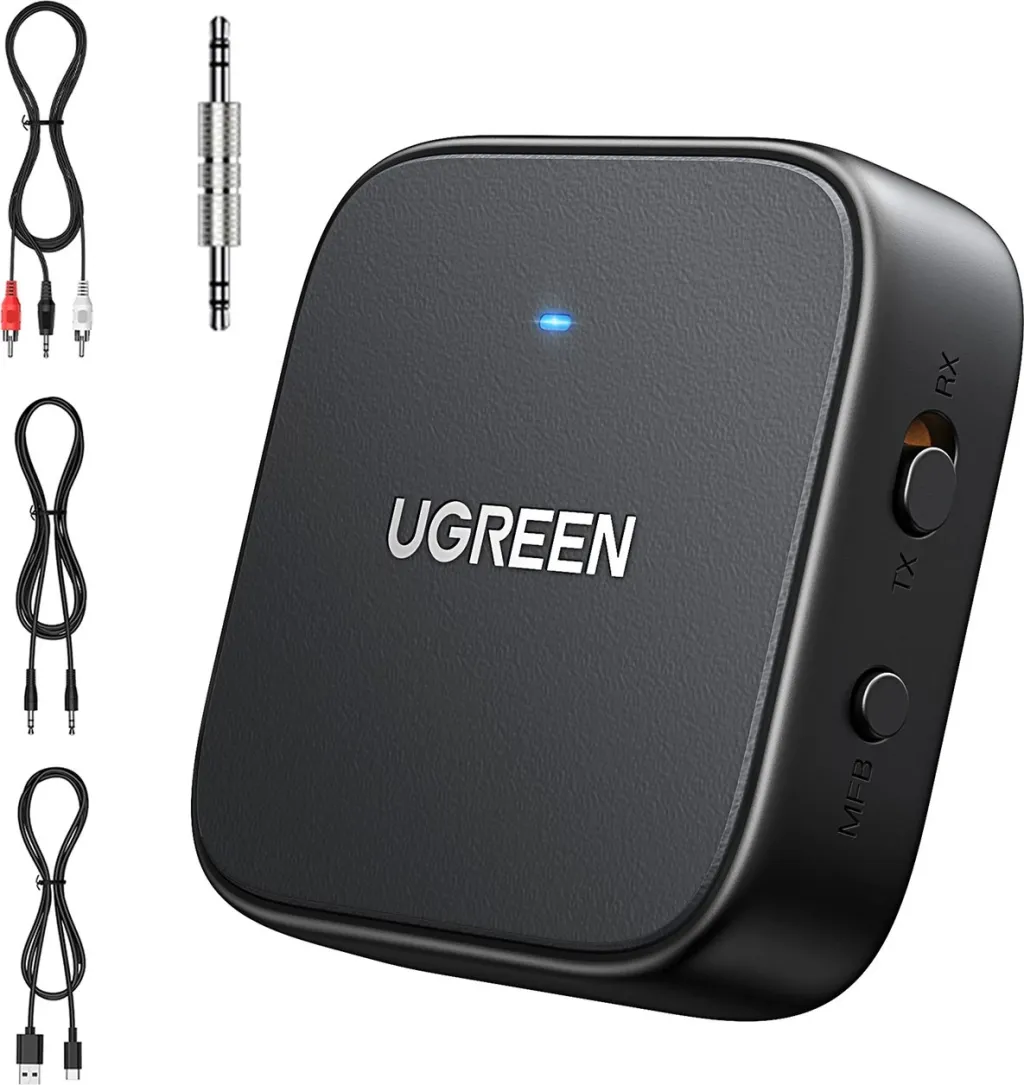 Transmetues/pranues Bluetooth Ugreen CM667 35223, Bluetooth 5.2, 300 mAh, i zi - 2