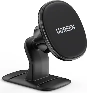 Mbajtëse magnetike për veturë Ugreen LP292, rrotullim 360°, ngjitës 3M, e zezë