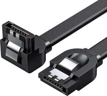 Kabllo SATA 3.0 me kënd Ugreen US217, 0.5m, e zezë