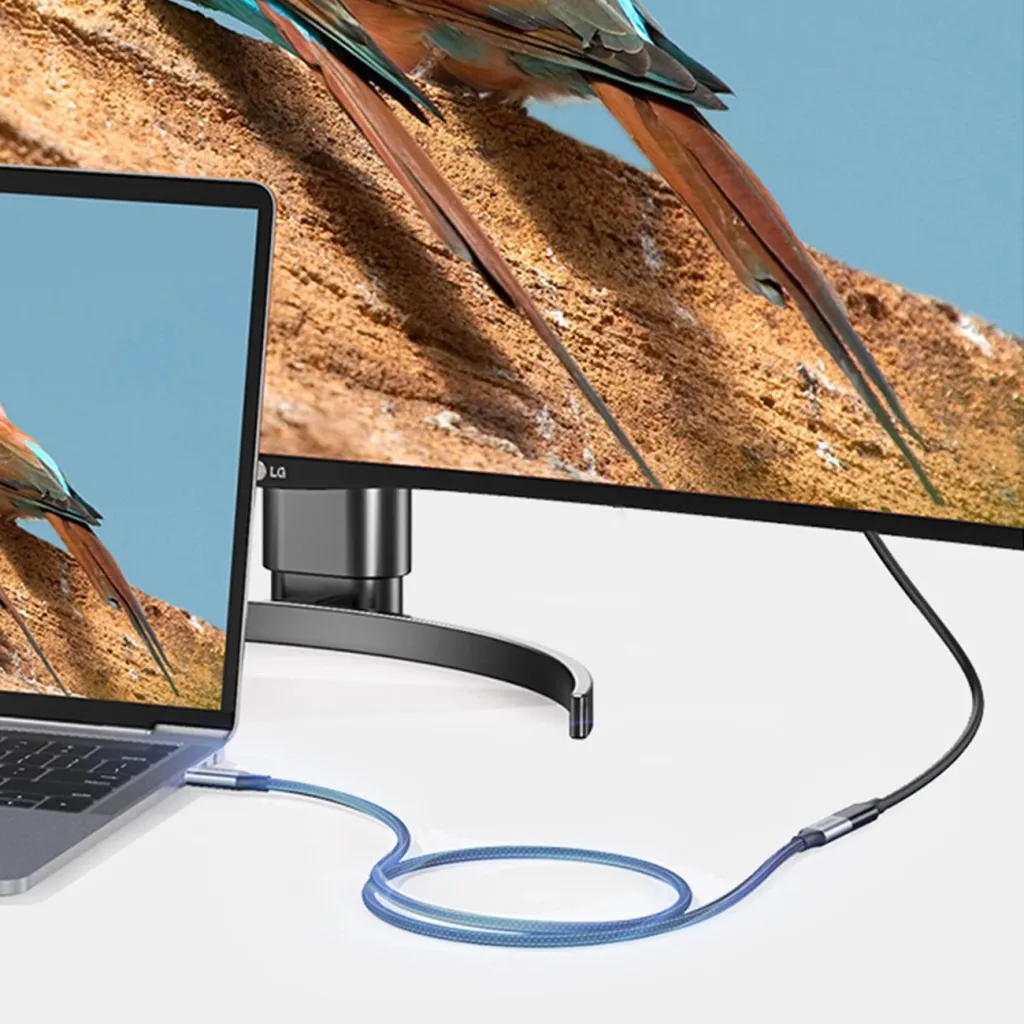 Kabllo USB-C në USB-C Ugreen US372 30205, 1m, 100W, 10Gbps, Gri - 9