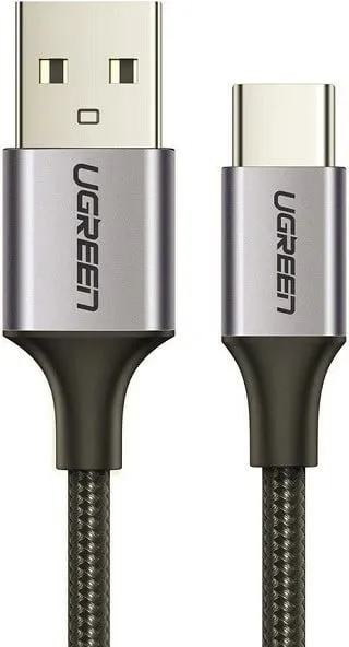 Kabllo USB UGREEN US288, USB-A në USB-C, 2m, Gri - 1
