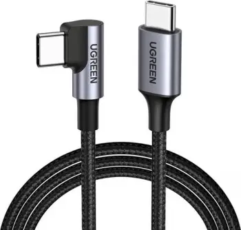 Kabllo USB Ugreen 50122B, USB C në USB C, 0.5 m, 60 W, e zezë