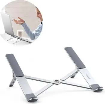 Mbajtëse laptopi UGREEN LP451, e rregullueshme, argjendtë