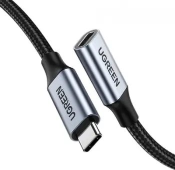 Kabllo USB UGREEN 80810B, USB C në USB C, 0.5m, 100W, e zezë